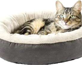 Love's cabin Round Donut Cat Bed

